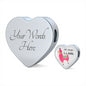 No Prob- Llama Bracelet Pink| Double-wrapped Leather Bracelet | Heart Charm