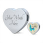 No Prob- Llama Bracelet Blue | Double-wrapped Leather Bracelet | Heart Charm