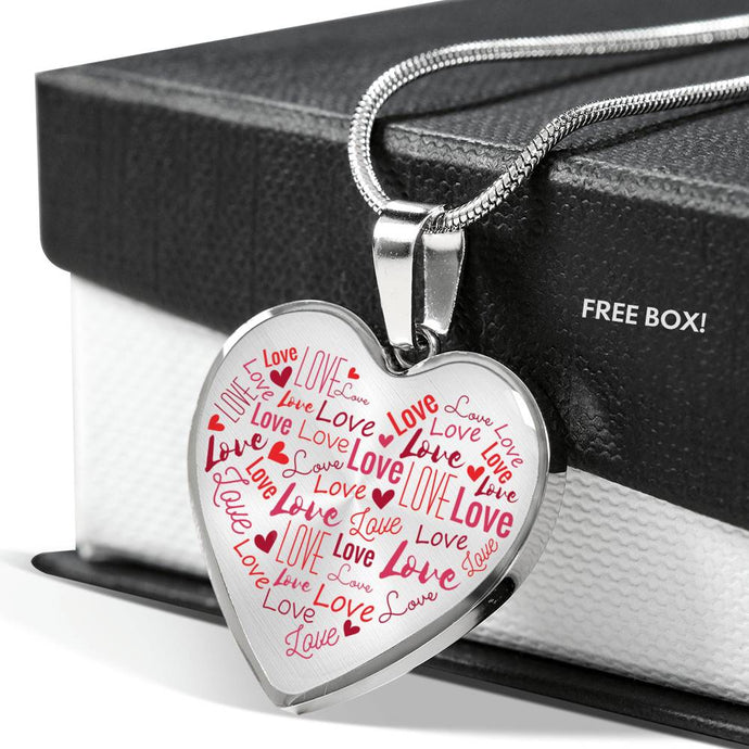 Love Necklace | Luxury Necklace | Heart Pendant Transparent