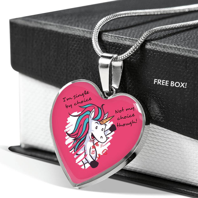 Valentine Unicorn | Luxury Necklace | Heart Pendant